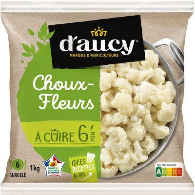 Choux-fleurs en fleurettes A cuire d'aucy 1kg