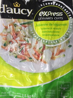 2,5KG Julienne Legumes Daucy front packaging