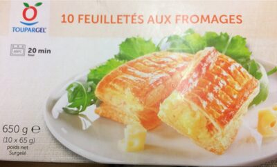 10 Feuilletés Aux Fromages Toupargel 650 G (10 X 65 G)