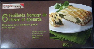 Feuilletés de fromage chèvre et épinards