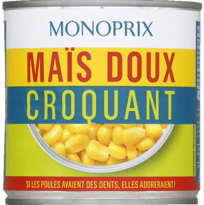 Maïs doux croquants