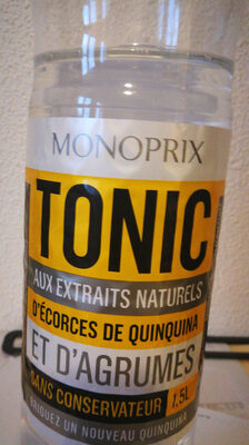 Boisson Tonic aux extraits naturels d'écorces de quinquina