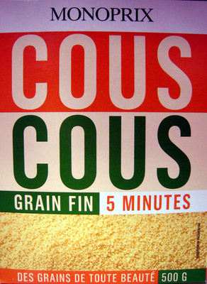 Couscous grain fin 5 minutes