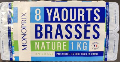 Yaourts brassés nature