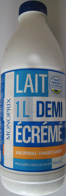 Lait demi écrémé