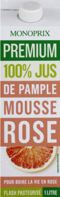 Jus de pamplemousse rose 100% pur jus