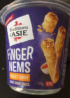 Finger nems poulet curry sauce aigre douce