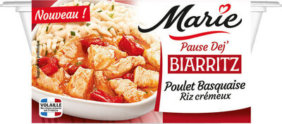 BIARRITZ - Poulet basquaise riz crémeux