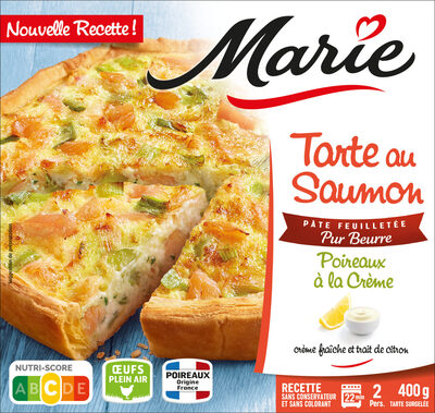 Tarte saumon poireaux