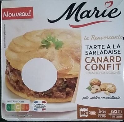 Tarte à la sarladaise canard confit