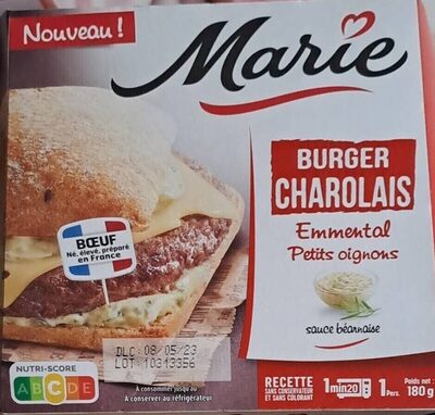 Burger charolais emmental petits oignons