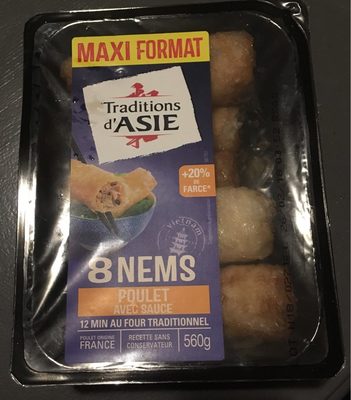 8 Nems Poulet avec Sauce (maxi format)