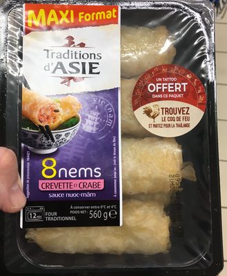 Nems crevette et crabe