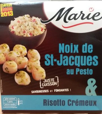 Noix de St-Jacques au Pesto & Risotto Crémeux