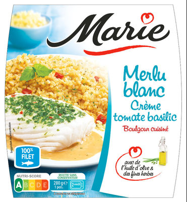 Merlu Blanc, Crème tomate basilic, Boulgour cuisine