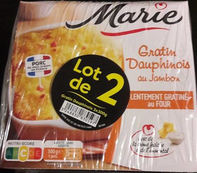 Gratin dauphinois au jambon (lot de 2)