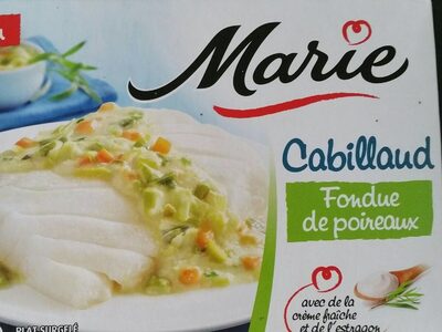 Cabillaud Fondue de poireaux