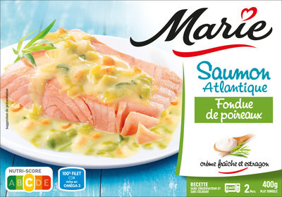 Saumon Atlantique Fondue de poireaux - crème fraiche et estragon