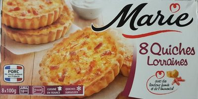8 Quiches Lorraines 8*100g front packaging