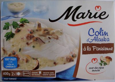 Colin d'Alaska à la Parisienne, Surgelé front packaging