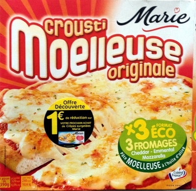 CMO 4 fromages - 390g Emmental, Cheddar, Mozzarella Présente en x3