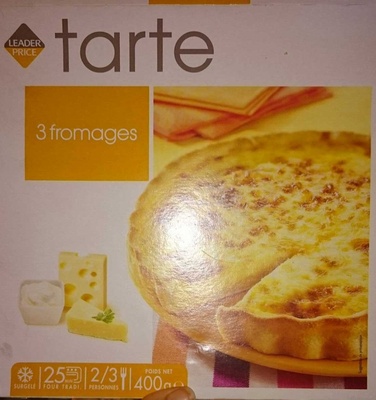 Tarte 3 fromages front packaging