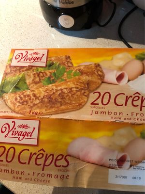 20 crepes jambon fromage