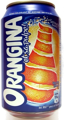 Orangina front packaging