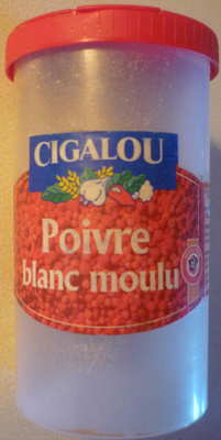 Poivre blanc moulu front packaging