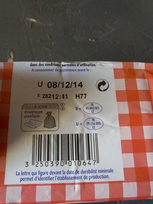 BEURRE 1/2 SEL MOULE 500g origine France