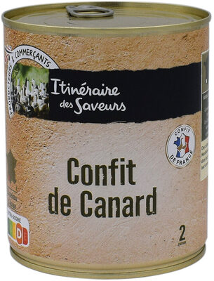 Confit de canard du sud-ouest 2 cuisses 765g front packaging