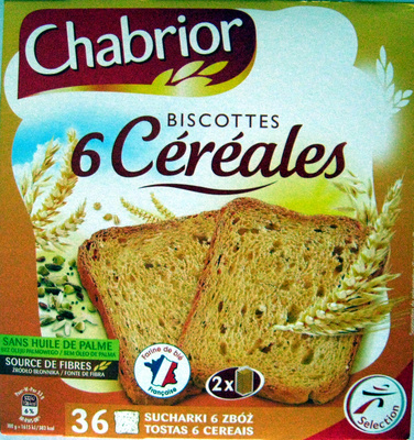 Biscottes aux 6 céréales x36