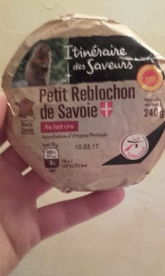 Petit reblochon de Savoie au lait cru front packaging