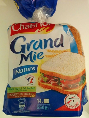 Pain de mie grand mie nature