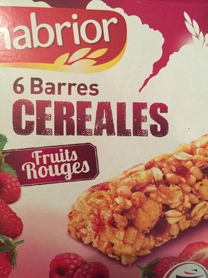 barres céréales fruits rouges x6