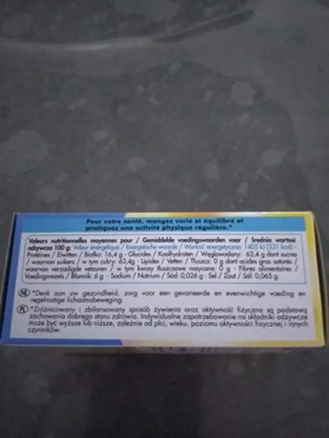 Douce Arome Recharge ingredients label