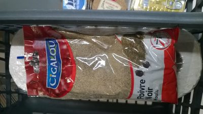 Poivre gris moulu, le paquet