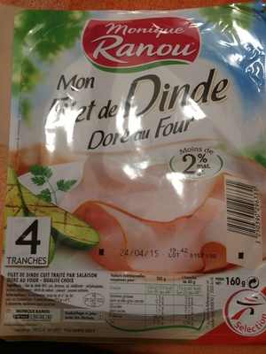 Blanc de dinde sup 4t 160g