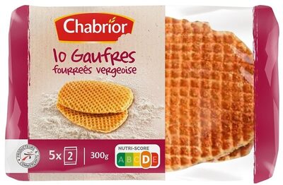 Gaufres fourrées vergeoise x10