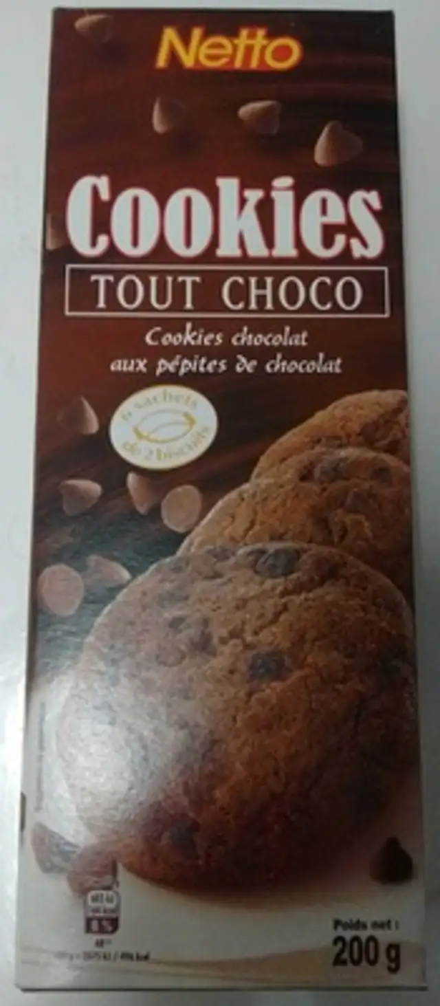 Cookies chocolat aux pépites de chocolat - 200g
