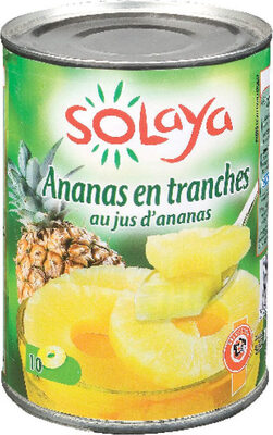 Ananas en tranches au jus d'ananas