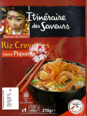 Riz crevettes sauce piquante