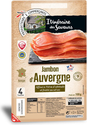 LS jambon sec auvergne 9 mois 4T 100G - Massif TRAD