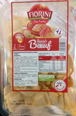 RAVIOLI AU BŒUF 300g