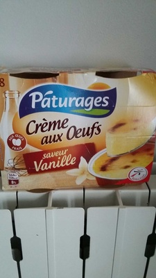 Crème aux oeufs saveur vanille