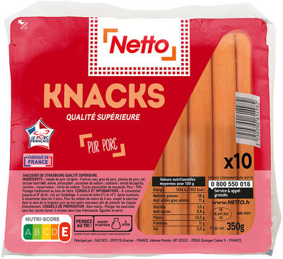 Knack de porc x10 350g