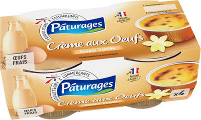 Creme aux œufs saveur vanille 4x100g
