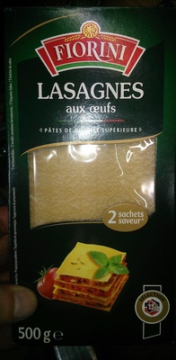 Lasagnes front packaging