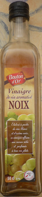 Vinaigre de vin aromatisé noix front packaging