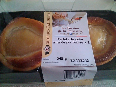 Tartelette Poire Amande Pur Beurre X 2 Sélection Intermarché